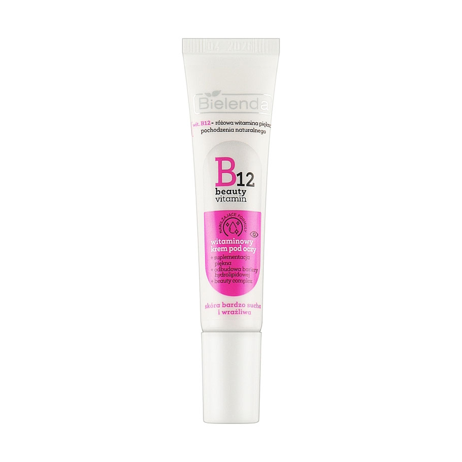 Крем для шкіри навколо очей Bielenda B12 Beauty Vitamin Eye Cream, 15 мл
