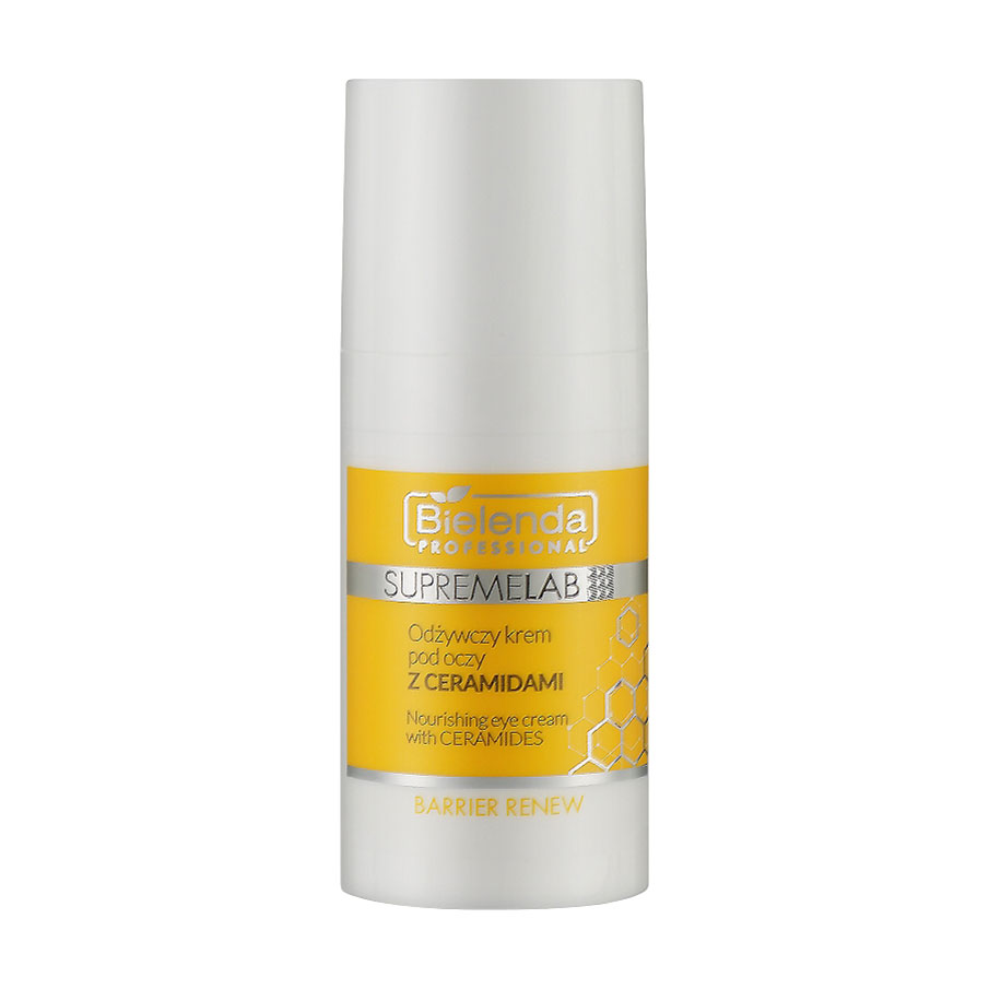 Живильний крем для шкіри навколо очей Bielenda Professional Supremelab Barrier Renew Eye Cream з церамідами, 15 мл